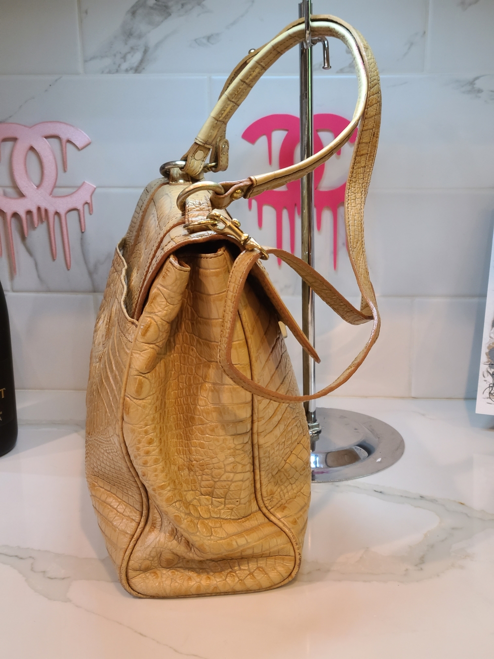 Brahmin Vintage Selia Melbourne Satchel Shoulder Bag Guc With COA - Picture 9 of 16